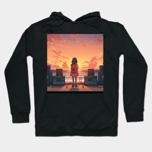 Dj Console Sunrise Beach Party Hoodie